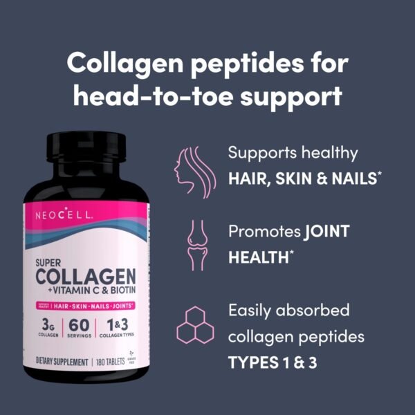 Original Neocell Super Collagen + Vitamin C & Biotin - Image 2