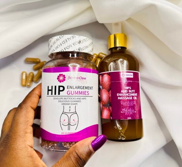 Hip and Butt Gummies + 3 In 1 Hip, Butt & Breast Oil Combo