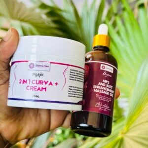 3 in 1 Curva+ Cream & 100ML massage oil for Hips | Breast | Butt | Leg Enhancement